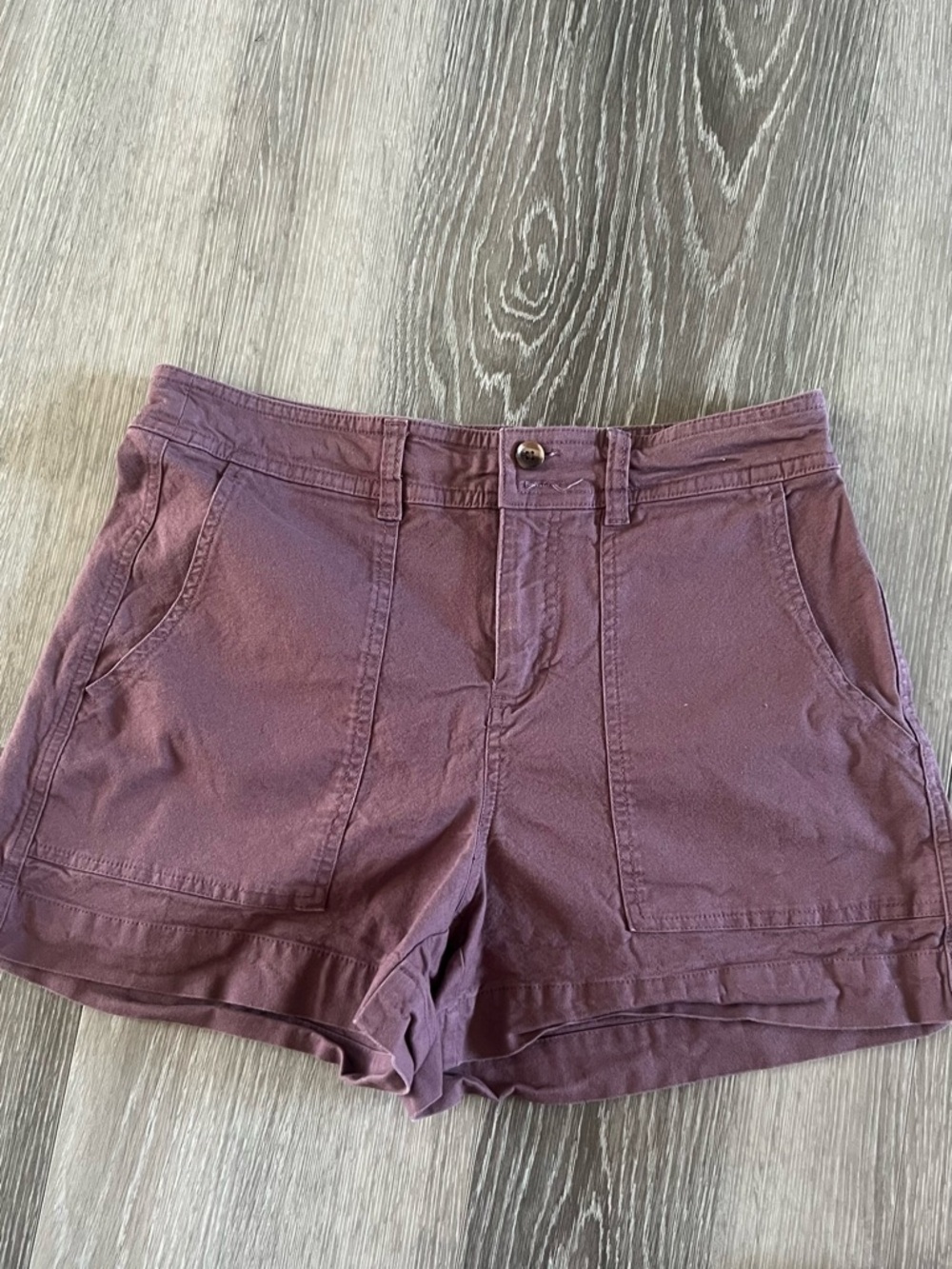 a new day Plum Utility Shorts with Front Pockets
